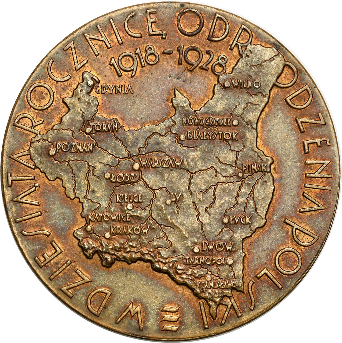 Polska Medal Wystawa Krajowa Poznań 1929, Brąz